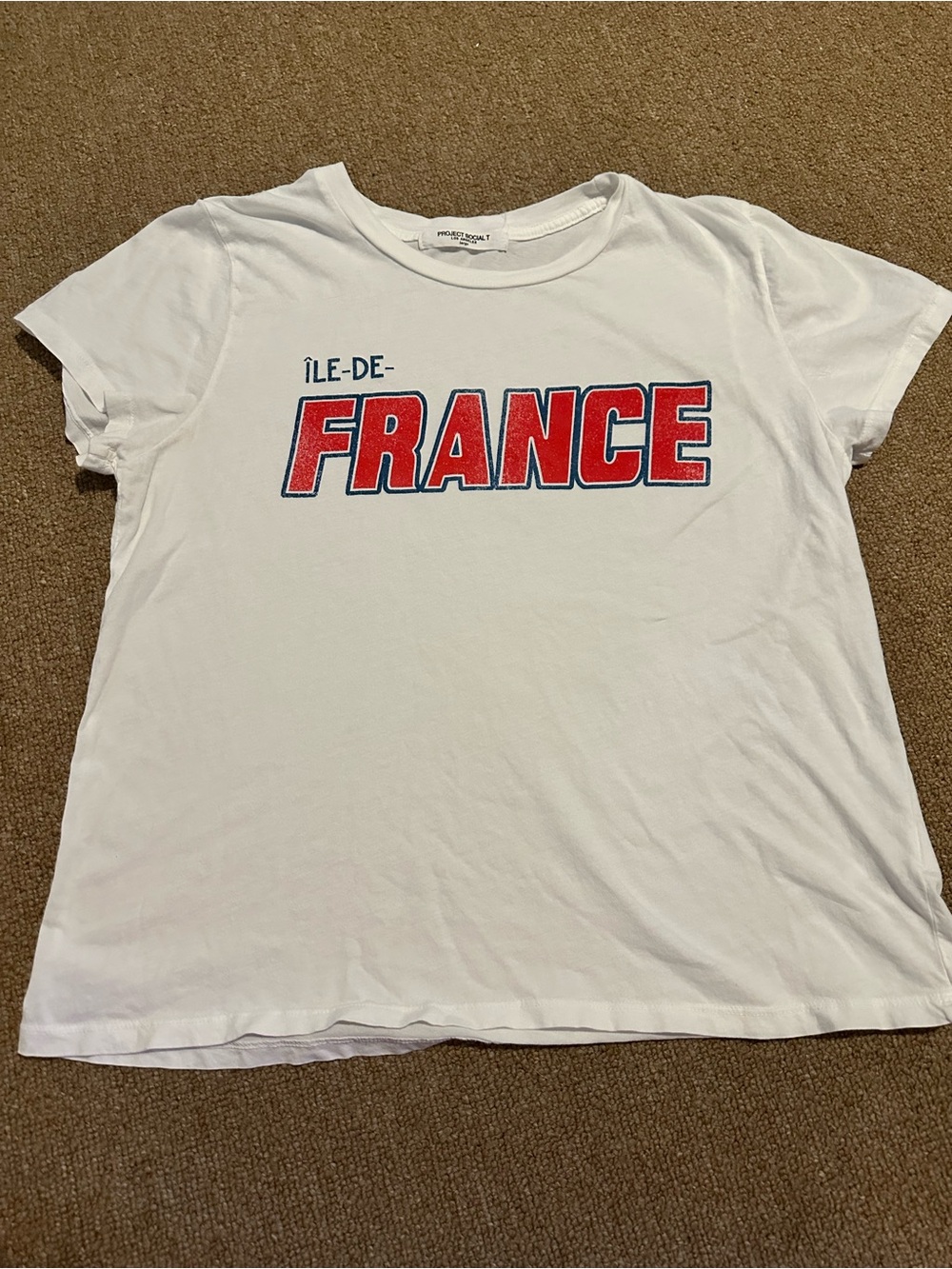 Project Social White "Île-de-France" Graphic Tee